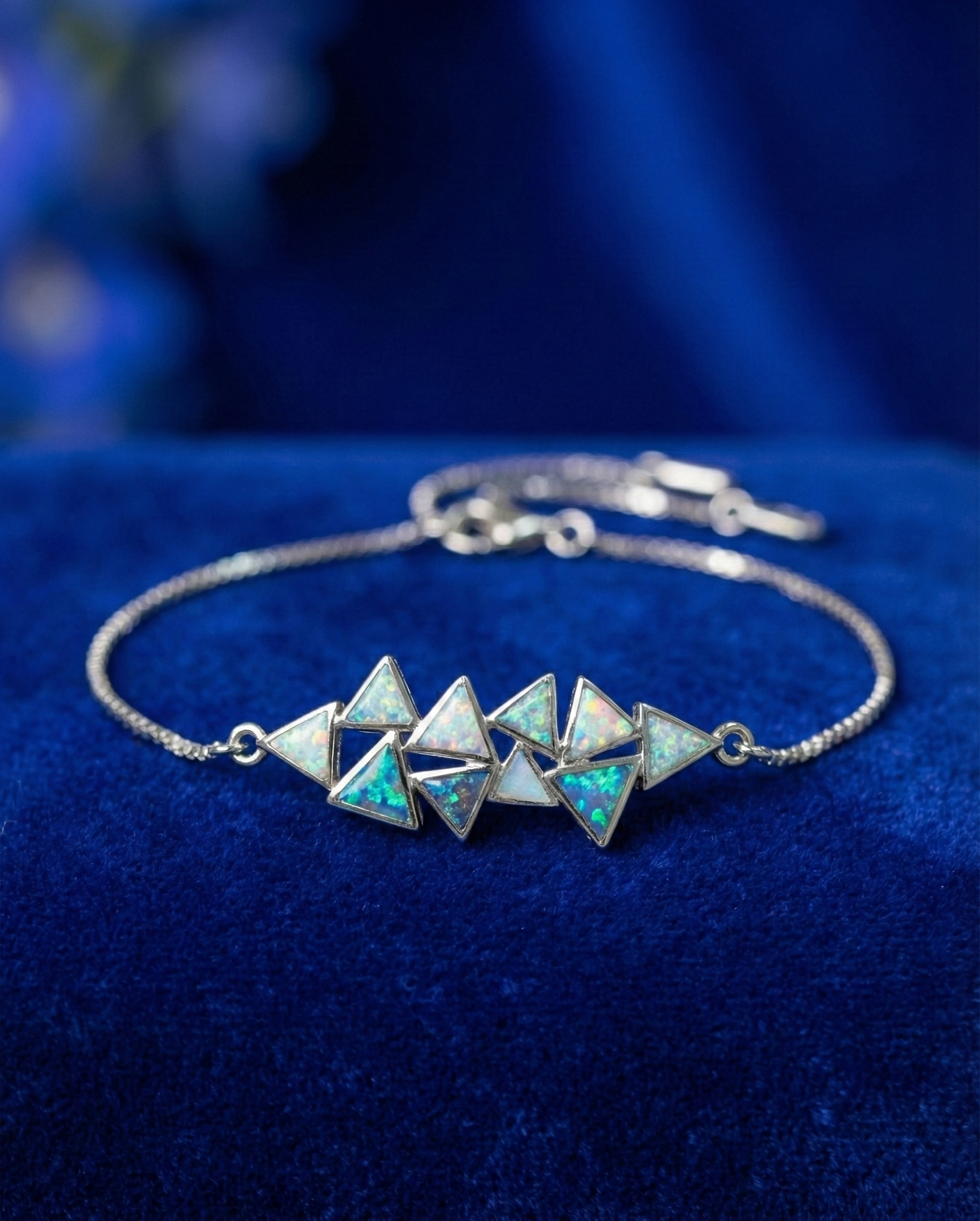 Silver Crystal Serenade Bracelet|RVB-31