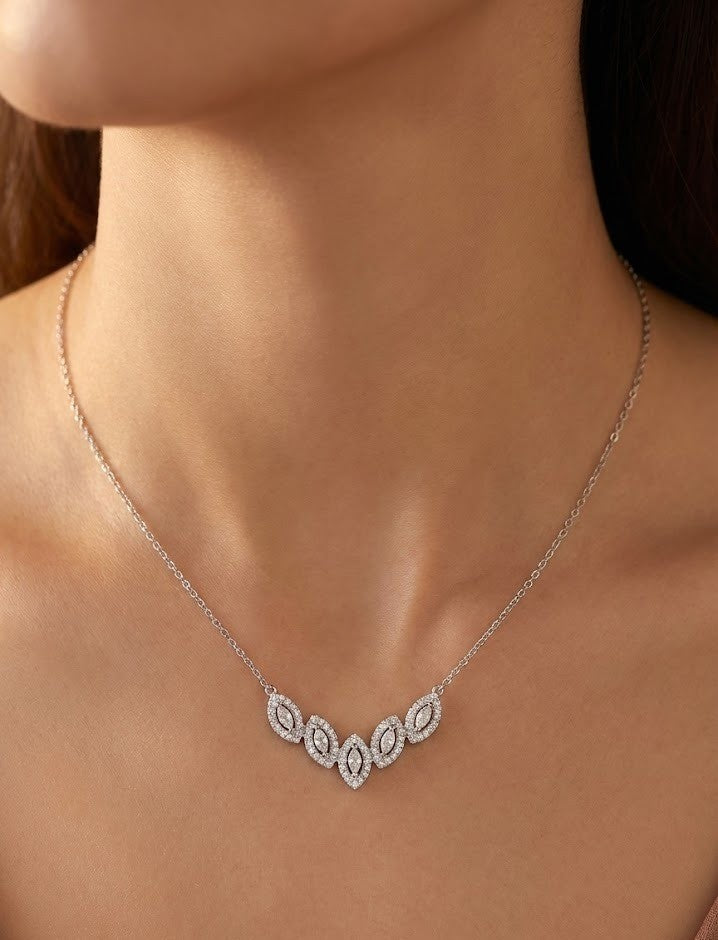 Silver Starlight Veil Pendant | RVP-14