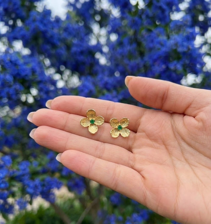 Silver Gold Shade Starry Earrings | RVE-26