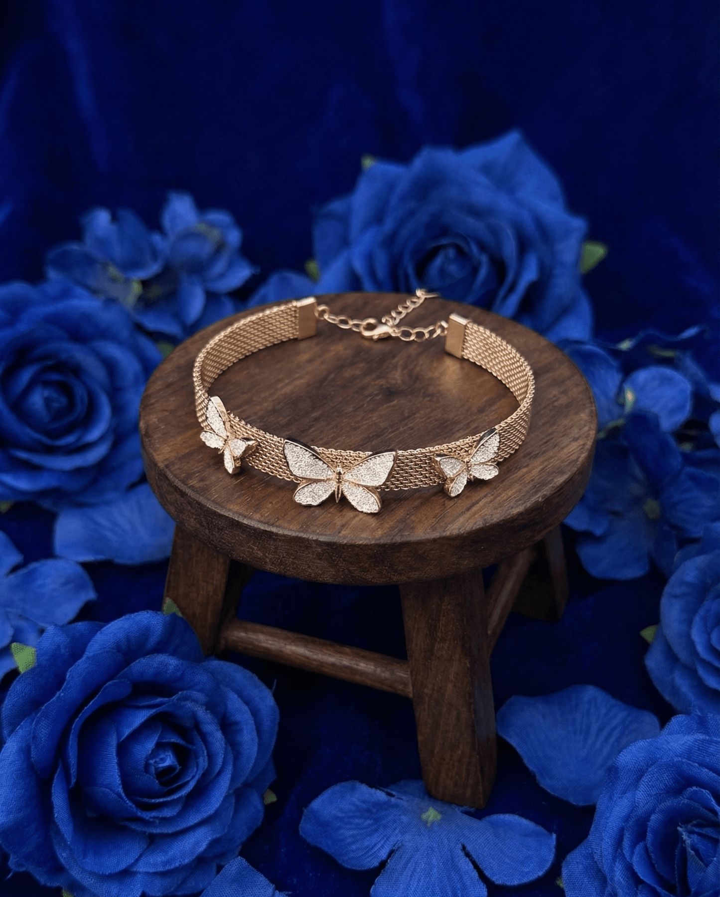 SILVER GOLDEN TOUCH CHAIN BRACELET | RVB-5