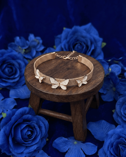 SILVER GOLDEN TOUCH CHAIN BRACELET | RVB-5