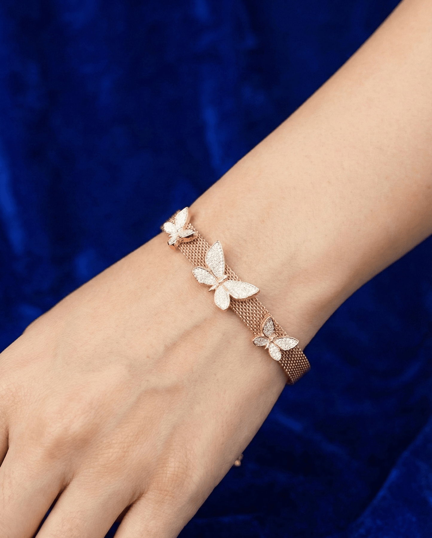 SILVER GOLDEN TOUCH CHAIN BRACELET | RVB-5