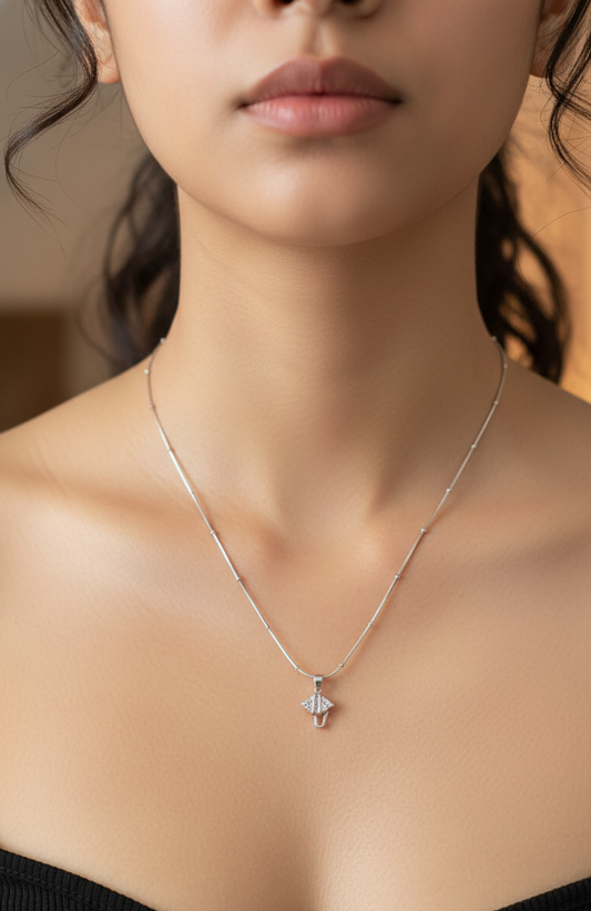 Silver Crowned Heritage Pendant | RP-16