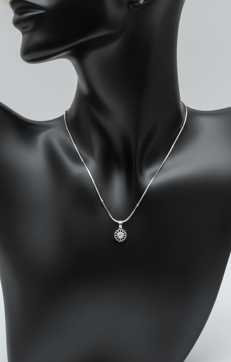 Silver Opulent Aura Pendant | RP-22