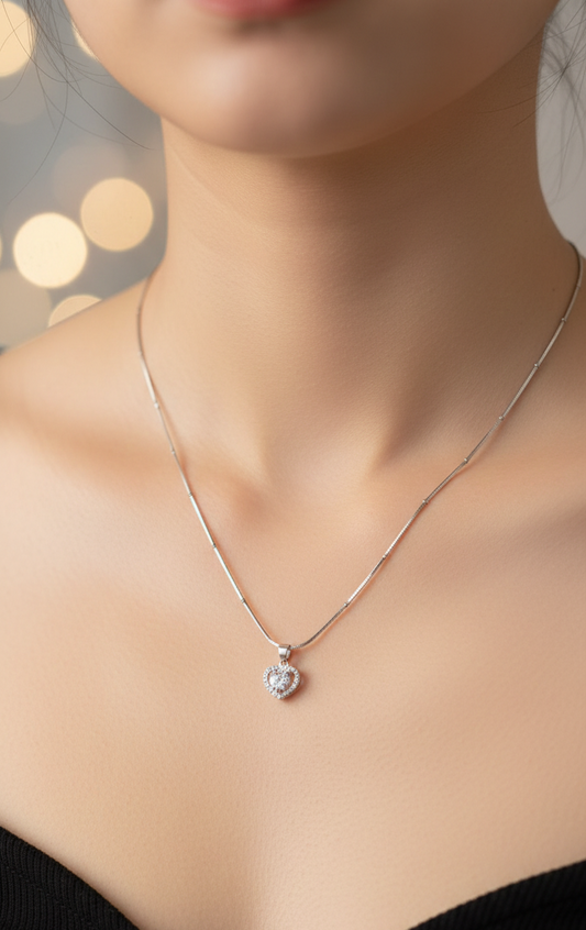 Silver Velvet Radiance Pendant | RP-26