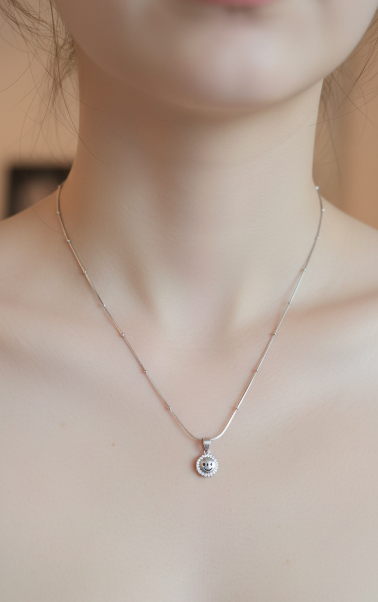 Silver Halo of Elegance Pendant | RP-27