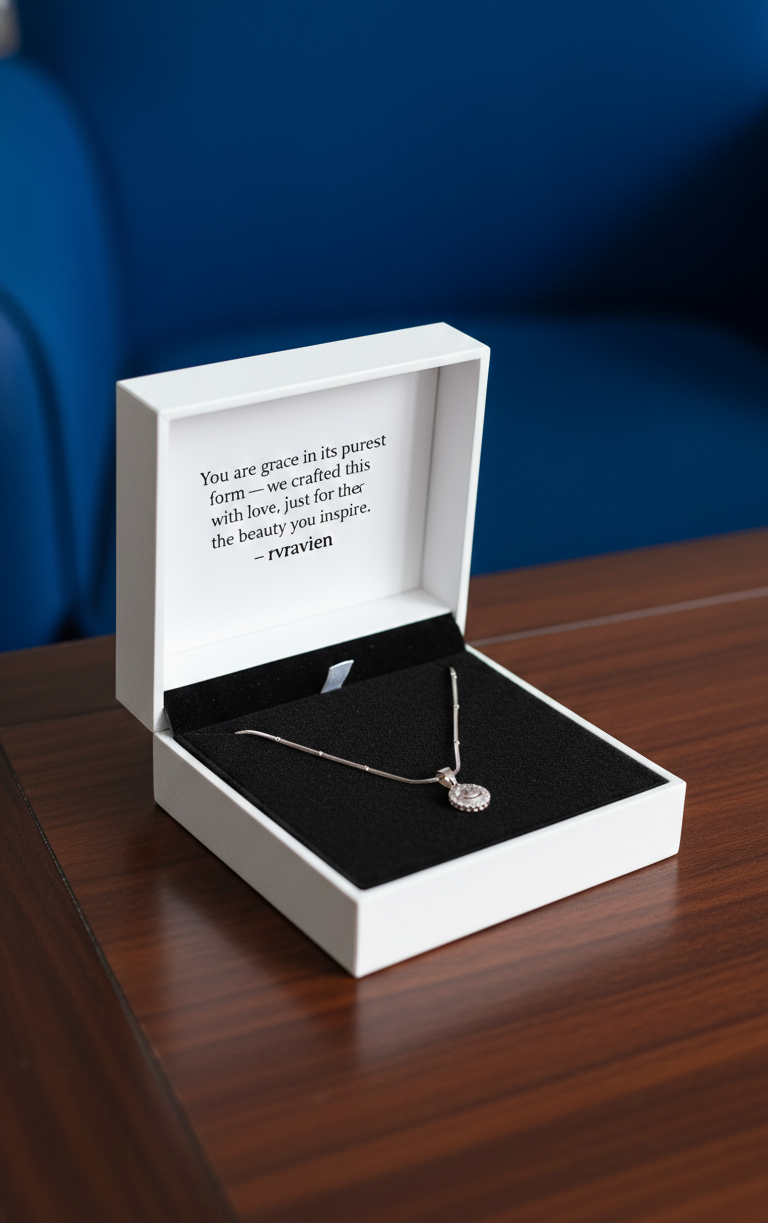 Silver Halo of Elegance Pendant | RP-27