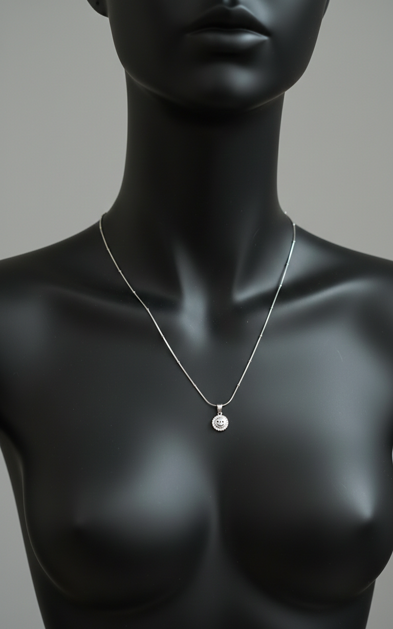 Silver Halo of Elegance Pendant | RP-27