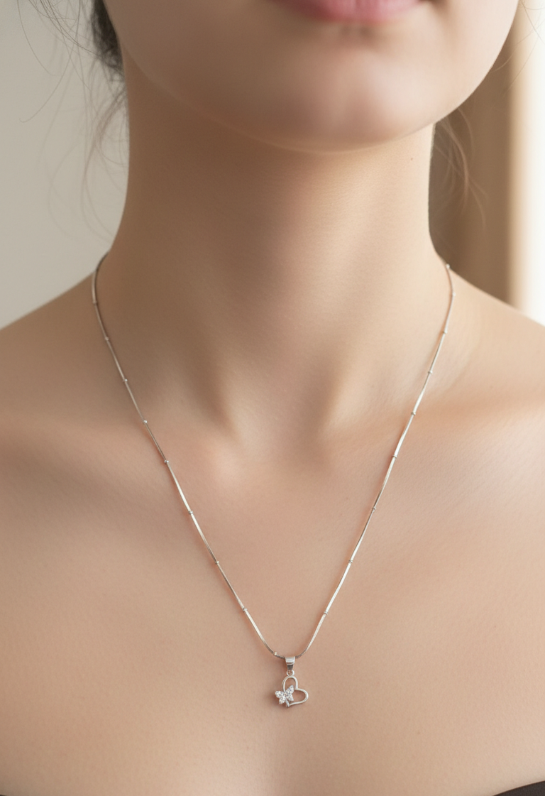 Silver Infinity Crest Pendant | RP-45