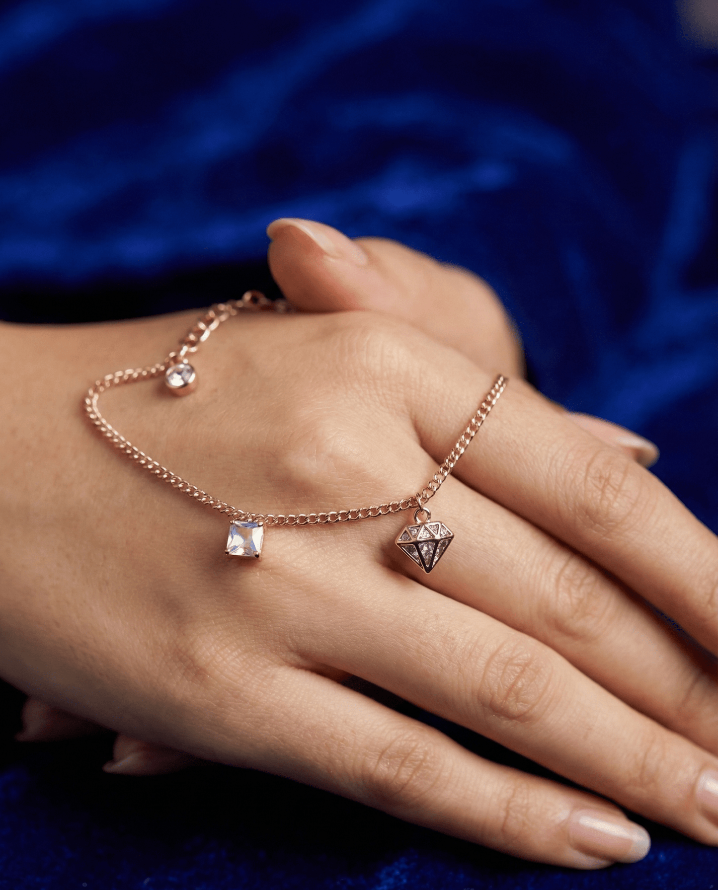 Rose Gold Diamond Bracelet | RVB24