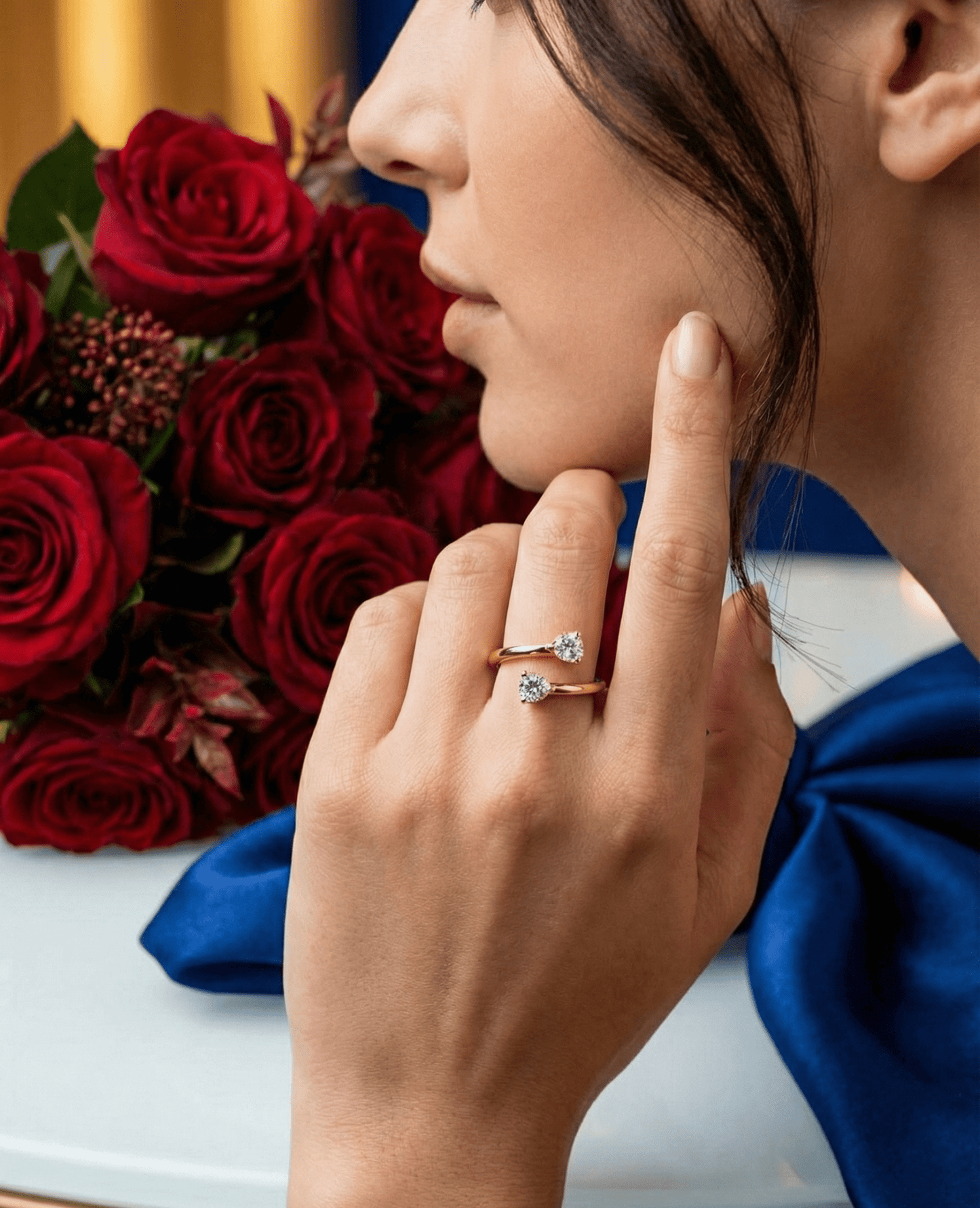 Rose Gold Gracefall Ring | RVR-21