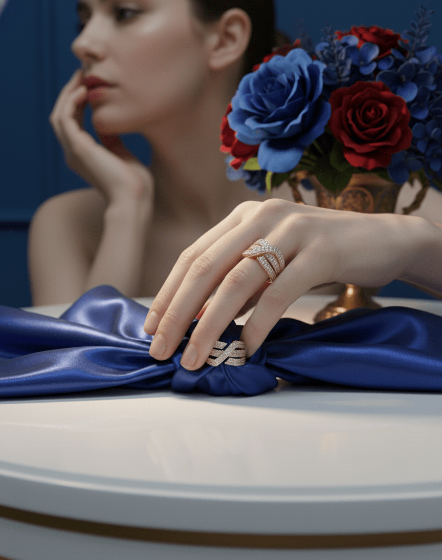 RoseGold Argent Crown Rings| RVR-1