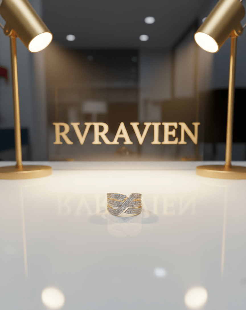 RoseGold Argent Crown Rings| RVR-1