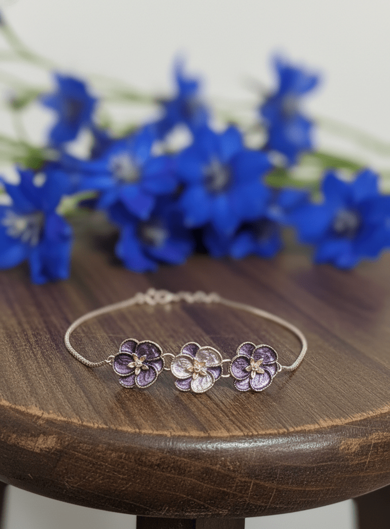 RoseGold FleurLink Bracelet| RVB-3