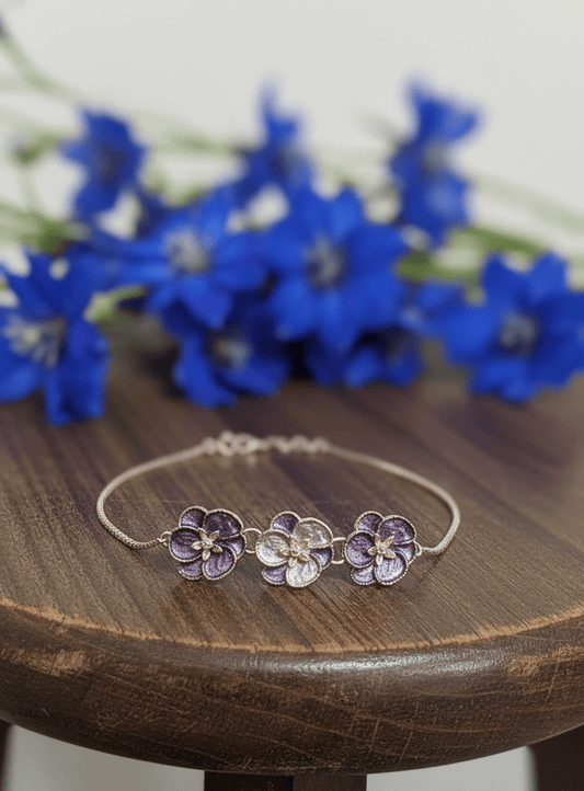 RoseGold FleurLink Bracelet| RVB-3