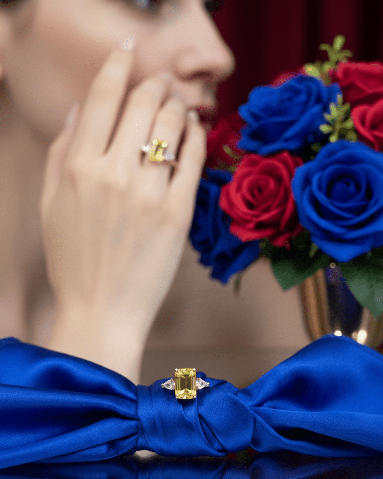 RoseGold Yellow Whisper Ring| RVRRR-18