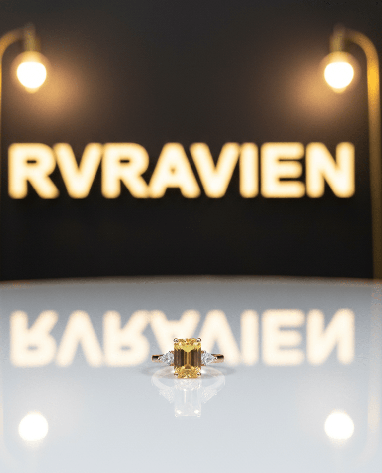 RoseGold Yellow Whisper Ring| RVRRR-18