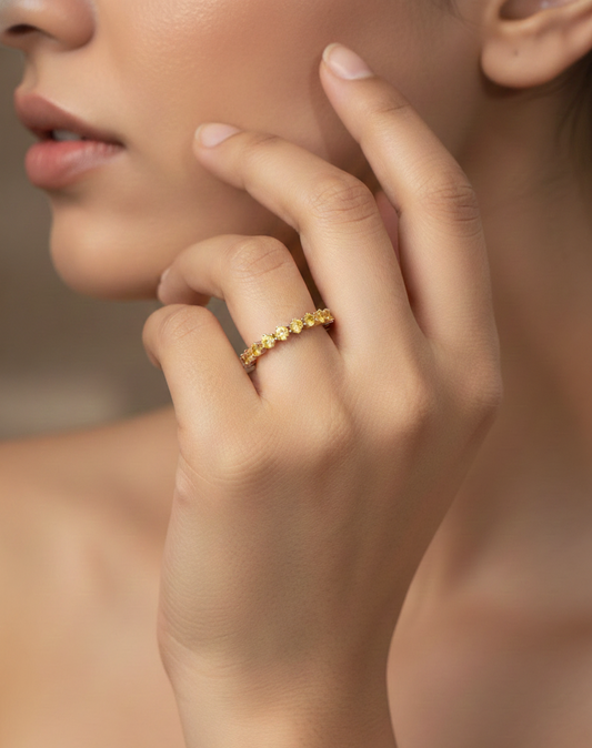 RoseGold Moonline Ring| RVR-2