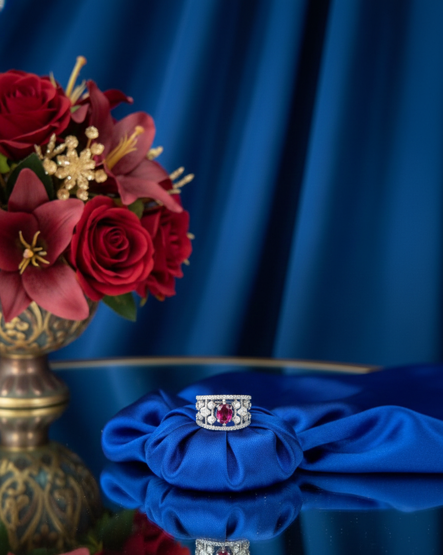 Silver Infinity Crest Ring| RVR-4