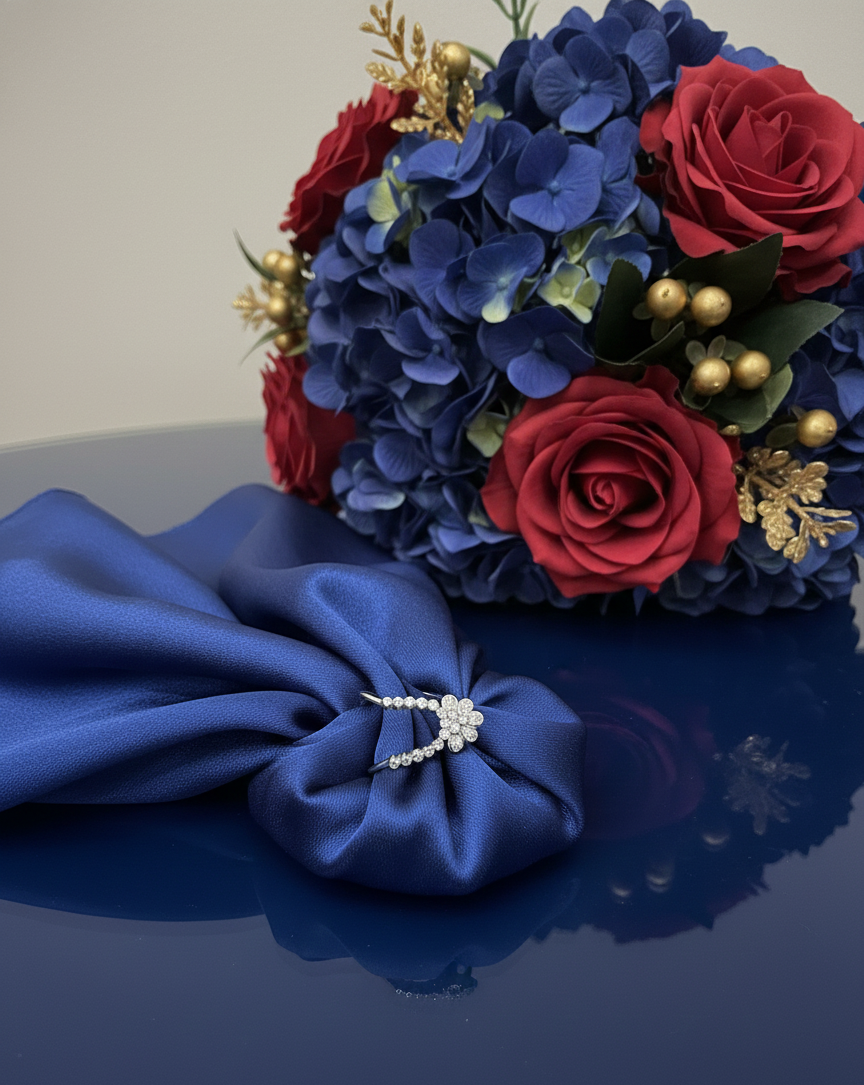 Silver Pearl Halo Ring| RVR-8