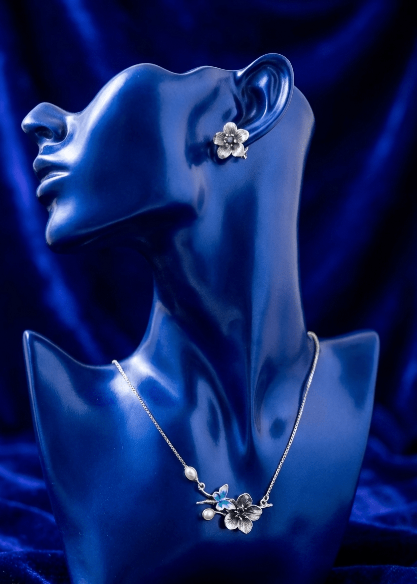 Black Mystic Blue Butterfly Set |RVSS20