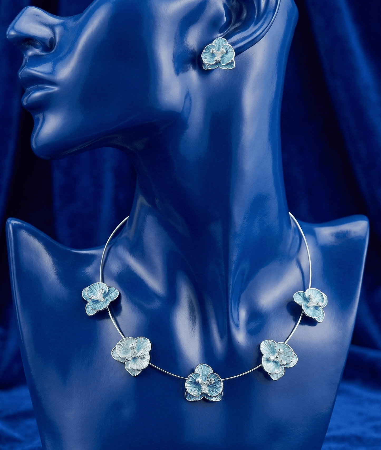 Silver Blue Blossom Set |RVSS10