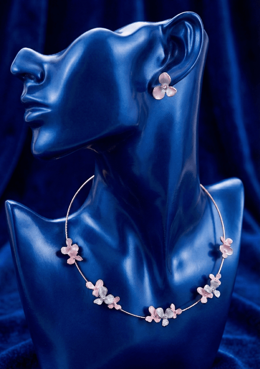 Silver Cosmic Bloom Luxe Set |RVSS19