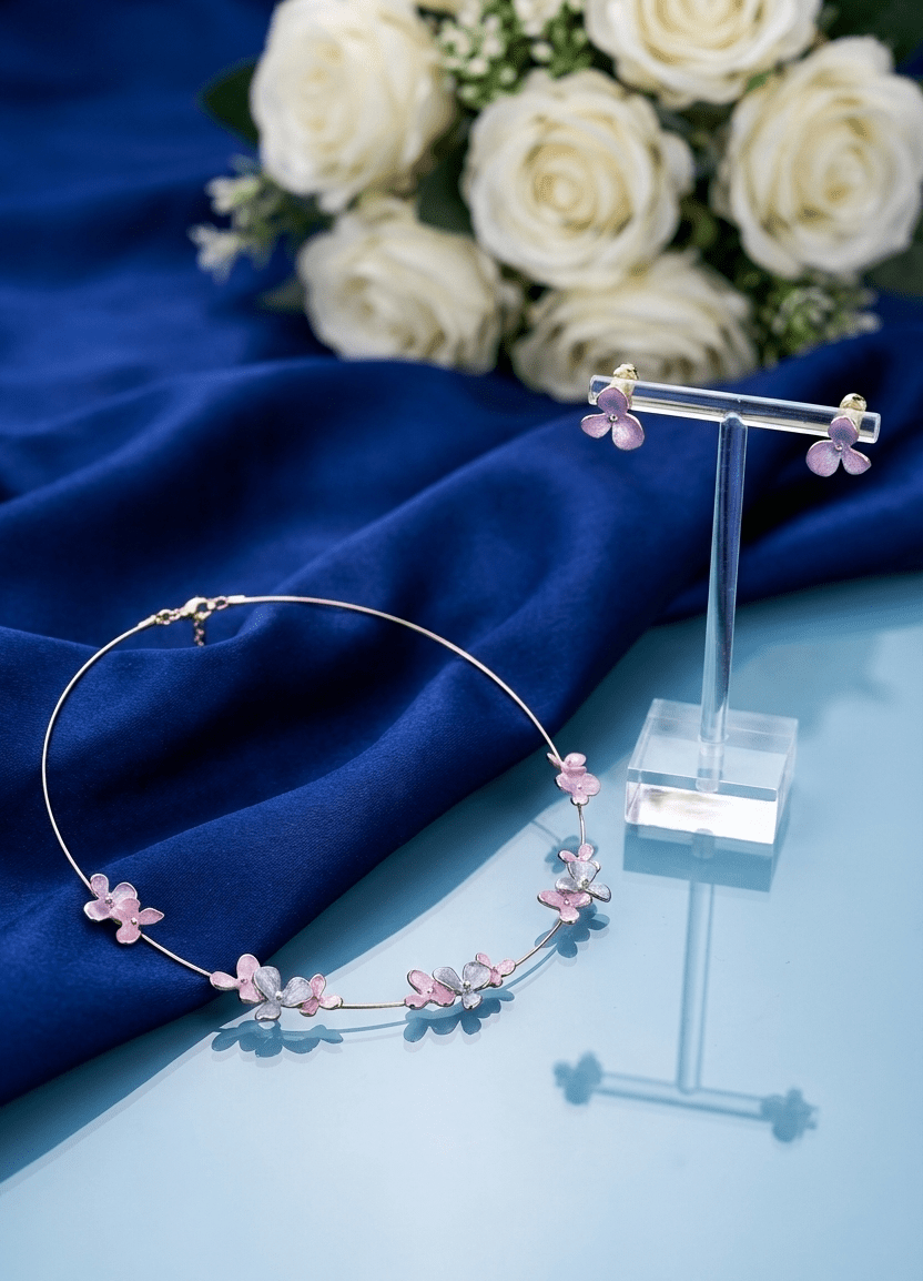 Silver Cosmic Bloom Luxe Set |RVSS19