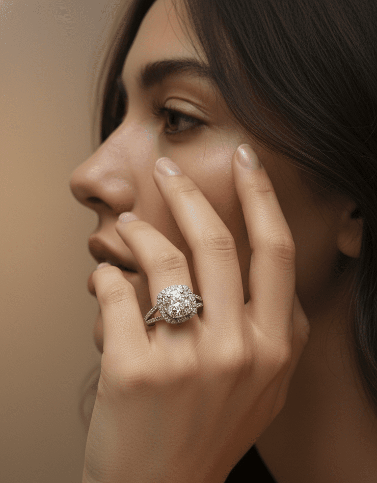 Silver Arctic Halo Ring| RVRRR-13