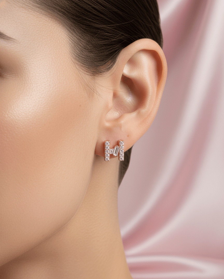 Silver Aurora Poise Earrings | RVER-13