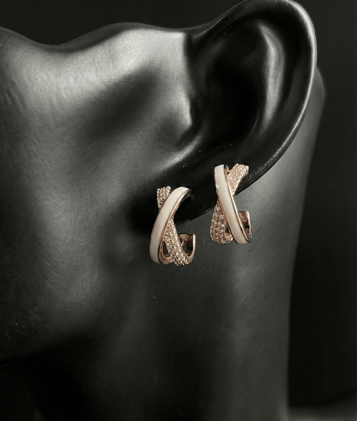Silver Aurora Poise Earrings | RVER-6