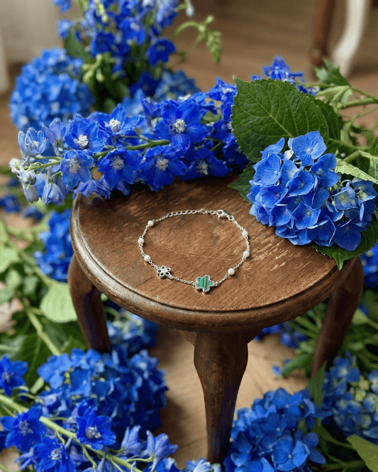 Silver Floral Mist Bracelet | RVB-37