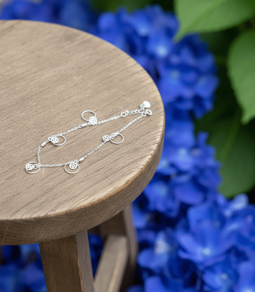 Silver Calm Crest Bracelet| RVB-24