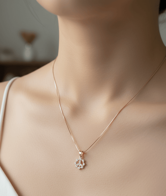 Silver Cosmic Dewfall Pendant | RG-34