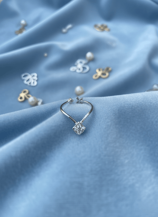 Silver Crystal Éclat Ring | RVR-1