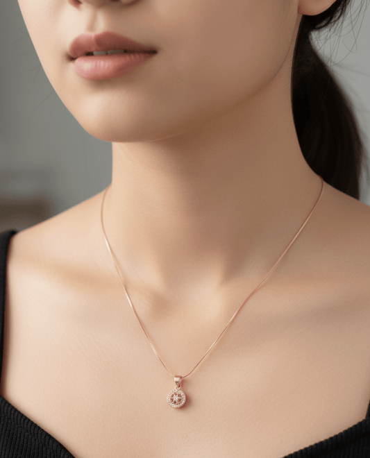 Silver Duskpetal Glow Pendant|RG-6