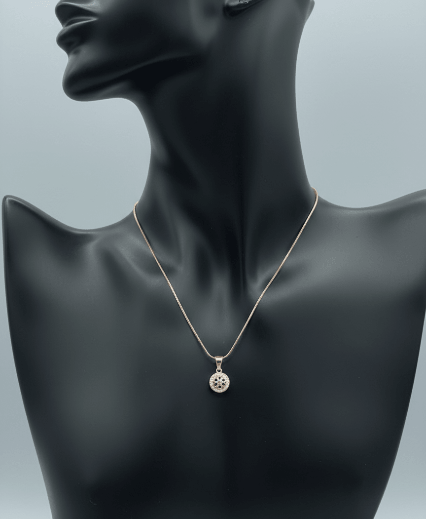 Silver Duskpetal Glow Pendant|RG-6