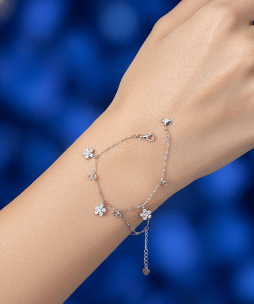 Silver Elara Link Bracelet | RVB-22