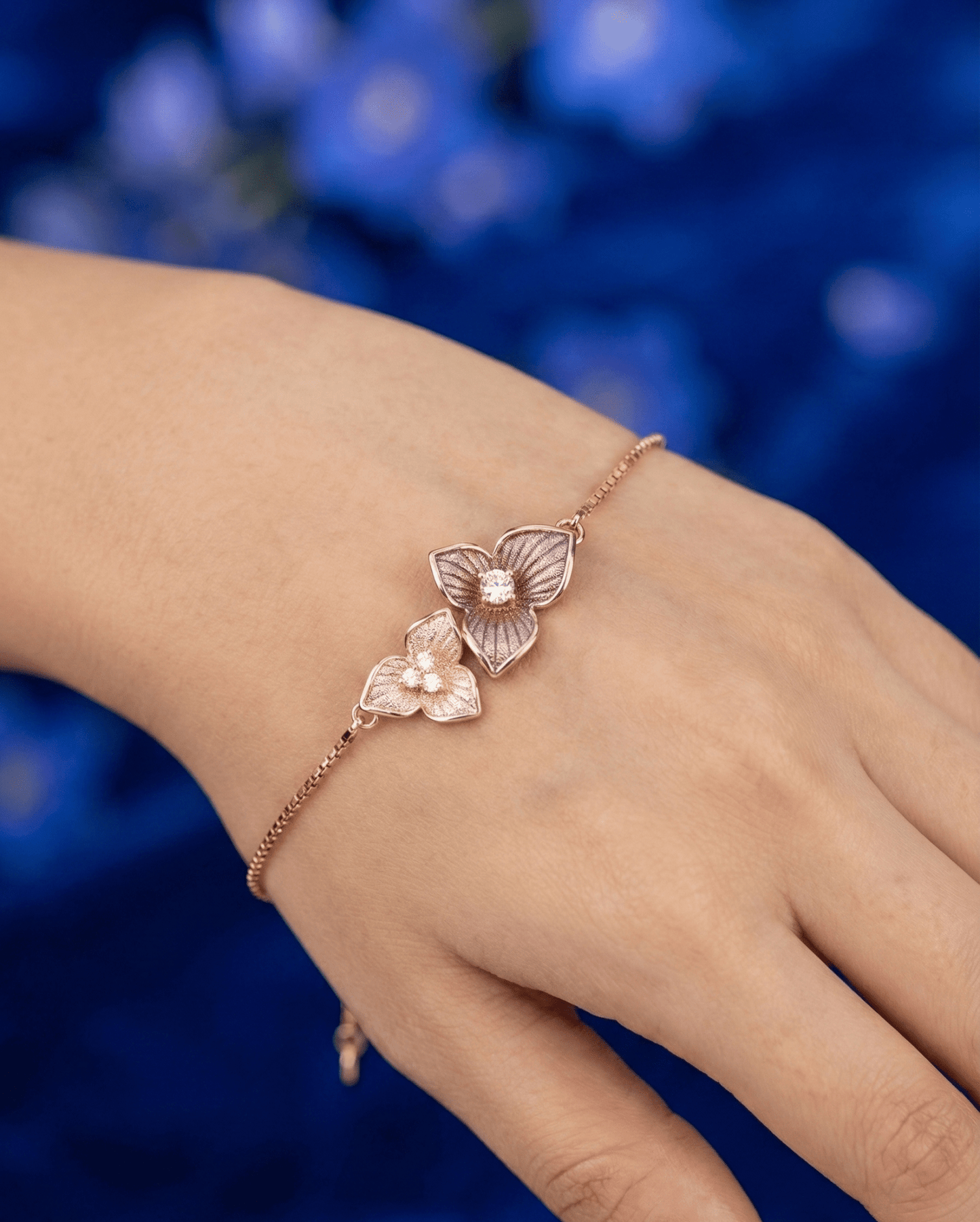 Rose Gold Petal Bracelet | RVB16