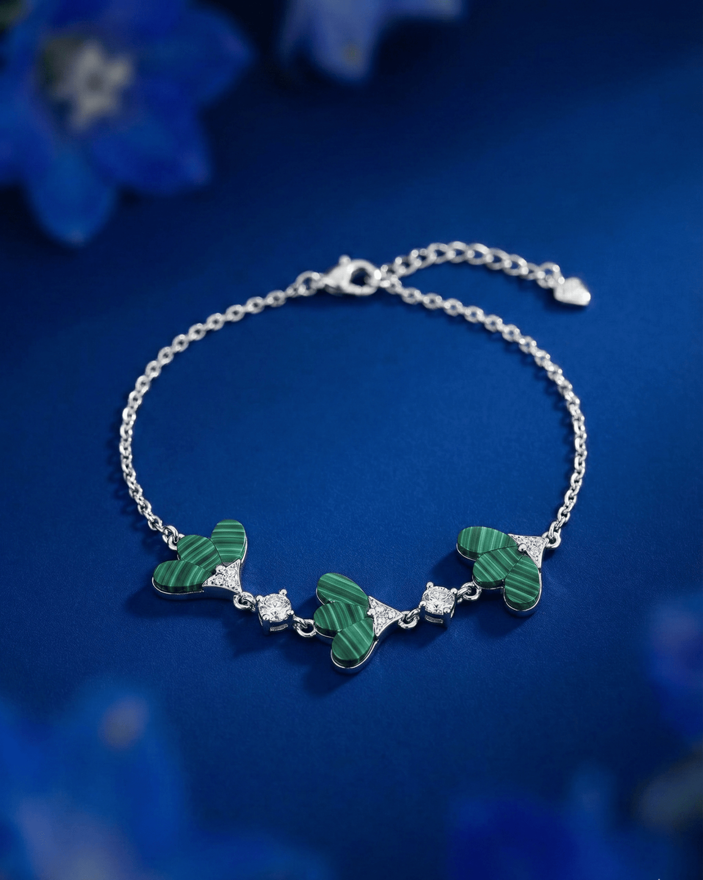 Silver Frosted Gardenia Bracelet| RVB-25