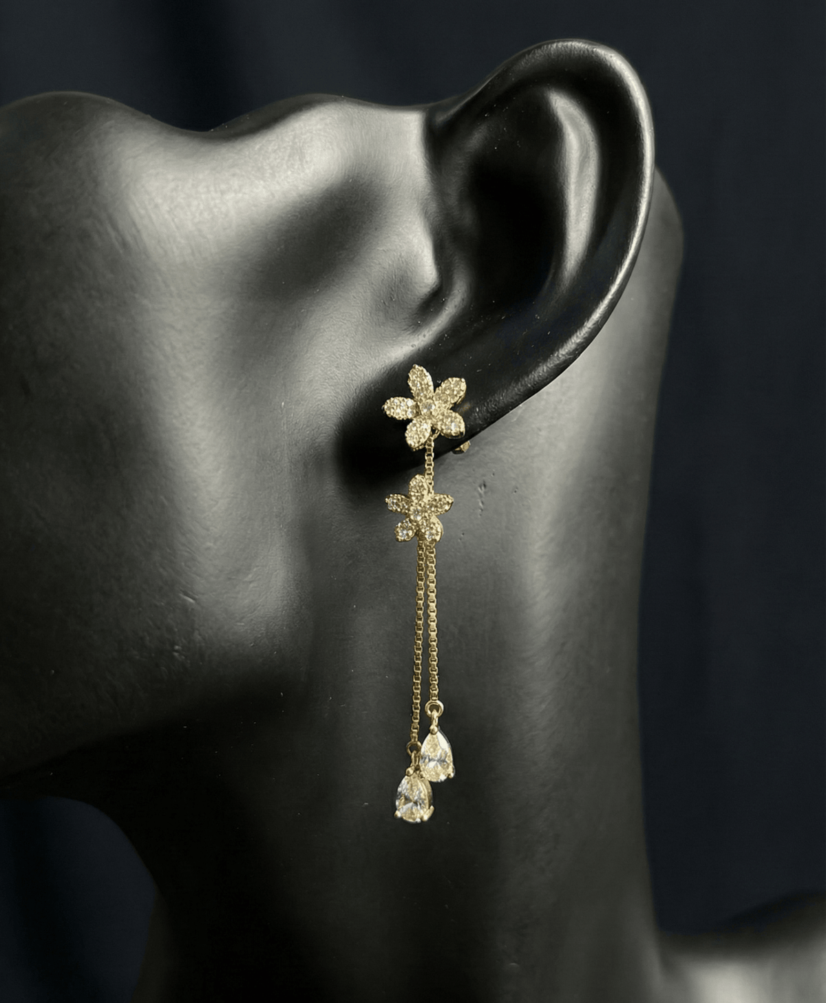 Silver Golden Shade Mist Earrings | RVE-20