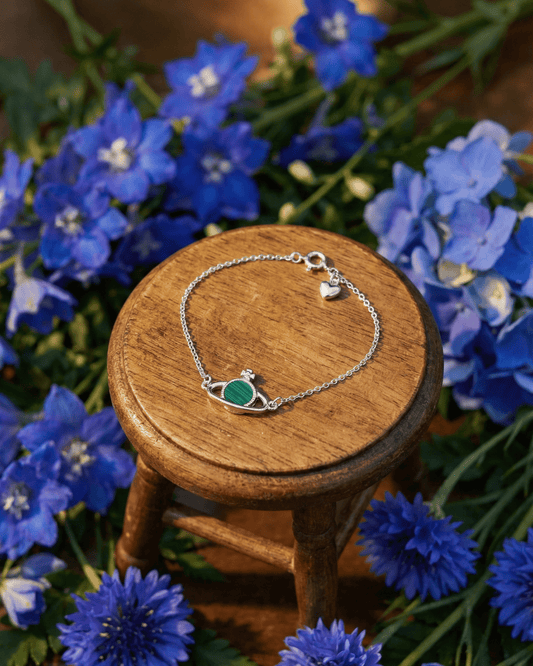 Silver Green Dream Queen Bracelet | RVB29