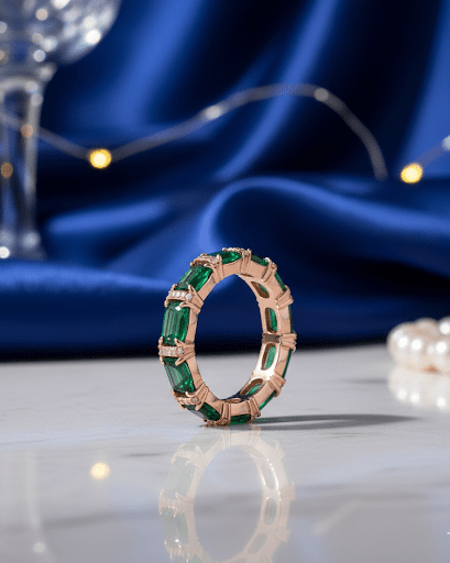 Silver Green Rogue Ring| RVRRR-32