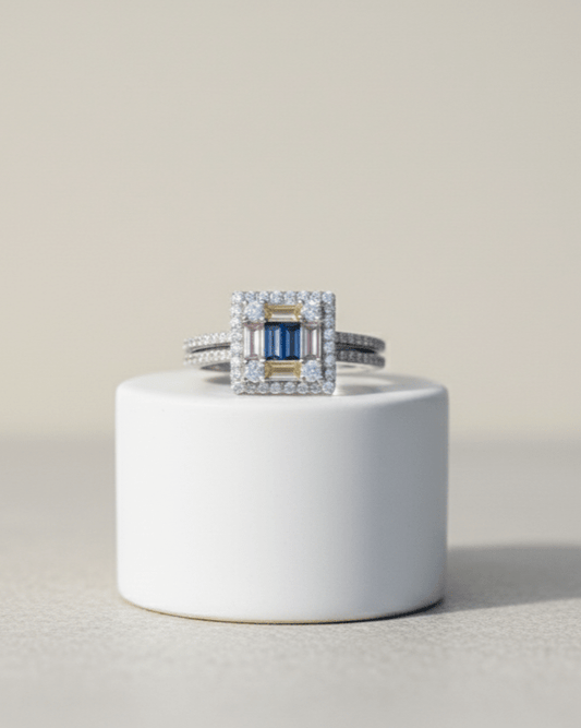 Silver Hexa Crest Ring| RVRRR-1