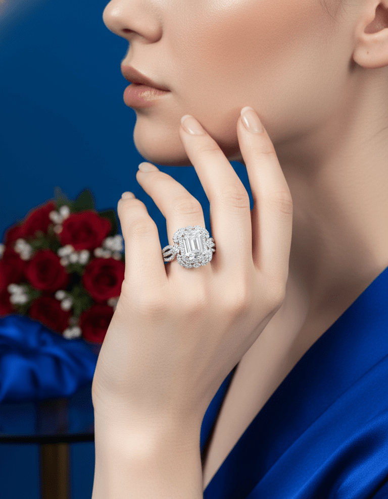 Silver Hexa Luxe Ring| RVRRR-26