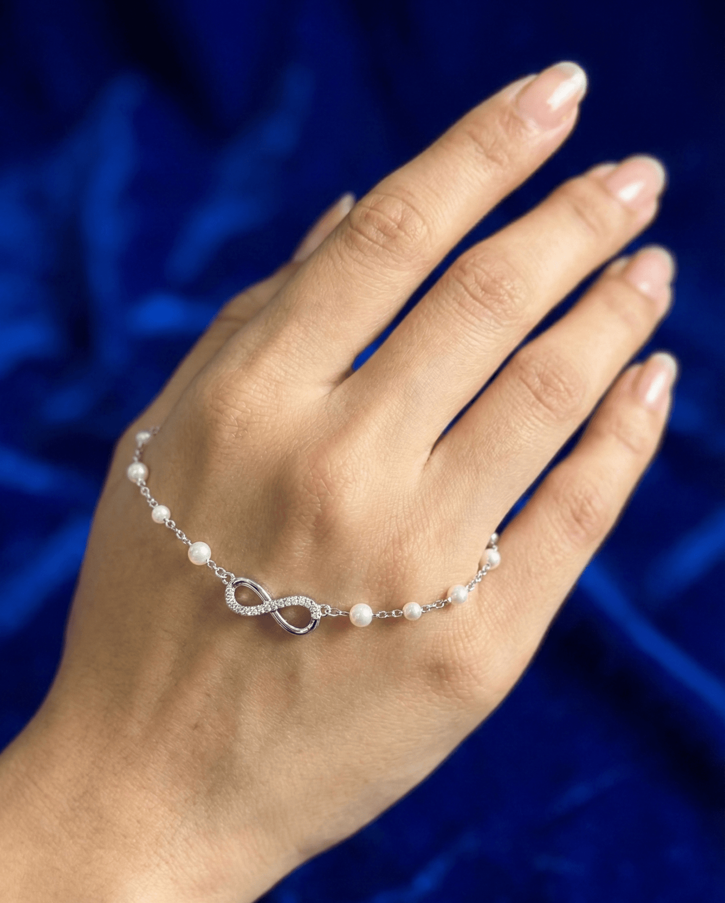 Silver Infinity Sparkle Bracelet | RVB36