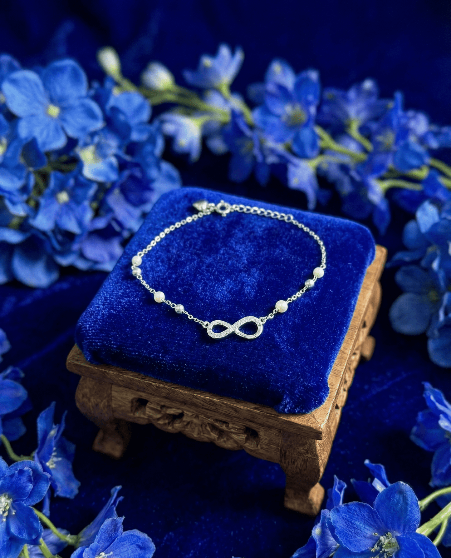 Silver Infinity Sparkle Bracelet | RVB36