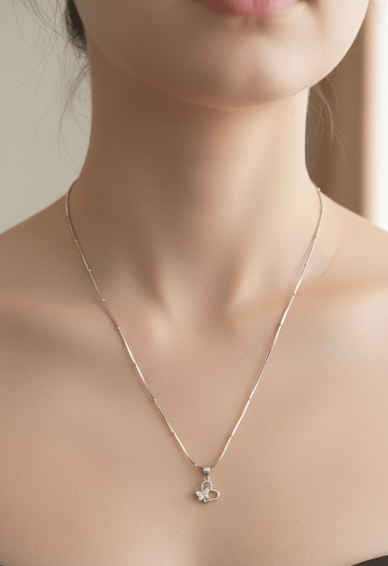 Silver Infinity Crest Pendant | RP-45