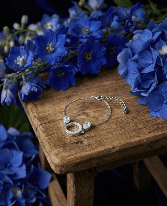 Silver Moon Petal Bracelet | RVB55