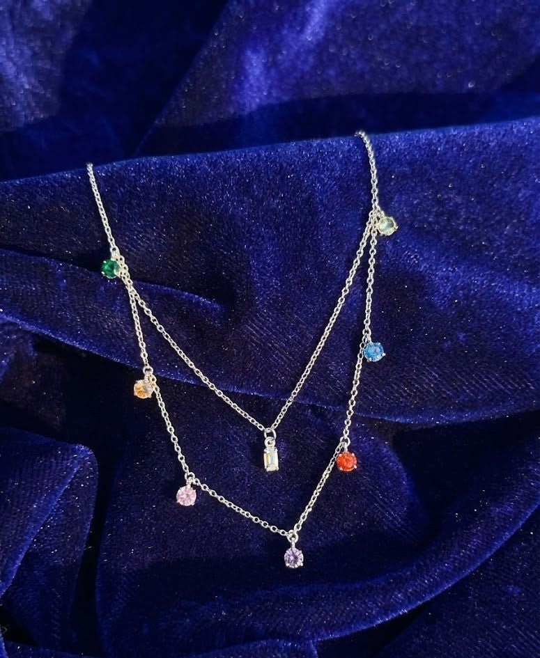 Silver Crystal Meadow Pendant | RVP-16